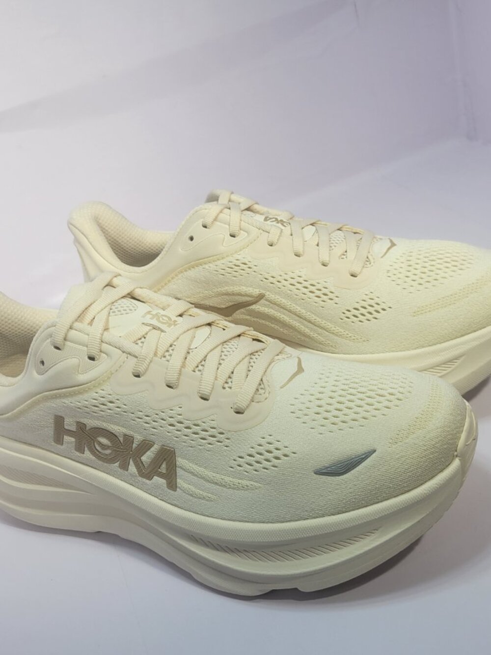 HOKA One One Bondi 9 Wide Women's US Size 11D Vanilla/Birch 1162014 VCH - Picture 11 of 12